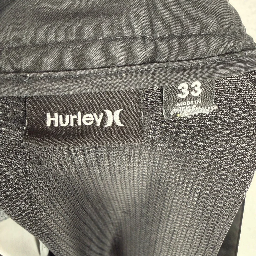 Hurley Phantom Mens 33‎ Grey Striped Hybrid Board Shorts Chino Beach Surfer